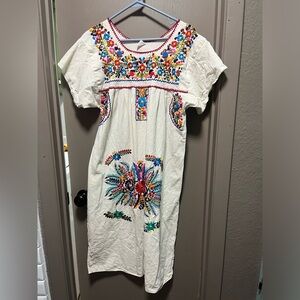 NWOT Vibrant embroidered dress